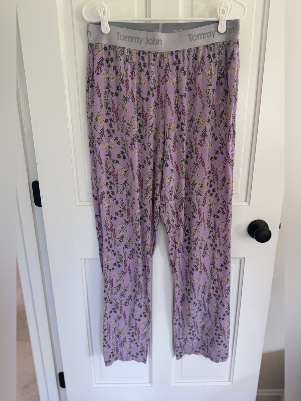Tommy John Second Skin Sleep Pants Lilac Wildflower Vine Floral Large